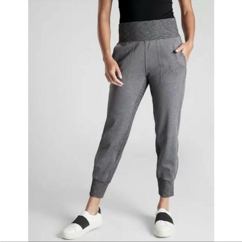 Athleta Womens Venice Jogger Large Heathered Gray 597888-01 Size Medium